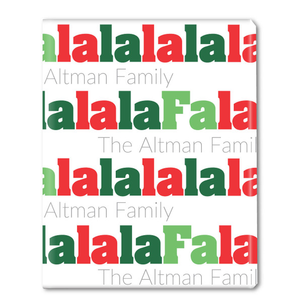 Falala Personalized Gift Wrap- White Falala Personalized Gift Wrap- White