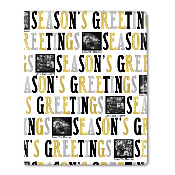 Big Greetings Personalized Gift Wrap- Black