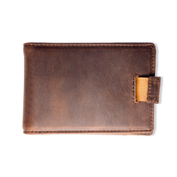 Brown Leather Slim Wallet