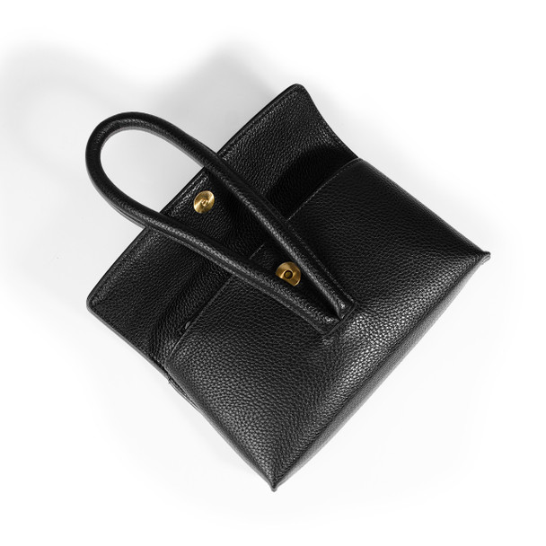 Portia Loop Clutch / Crossbody- Midnight - Vegan Leather