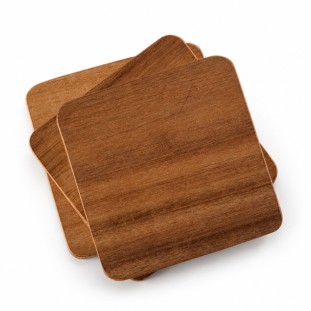 Acacia Coasters Set