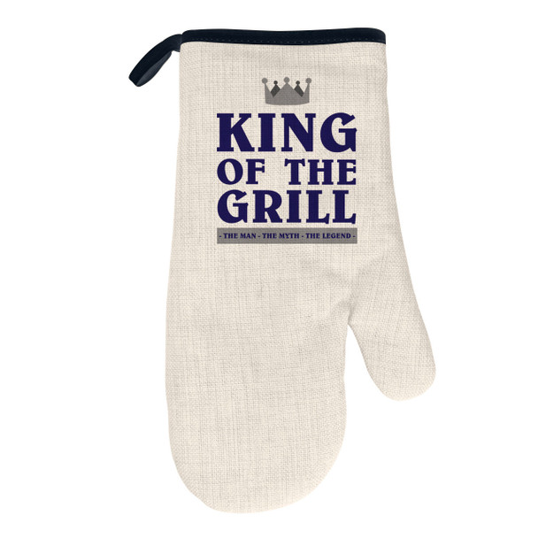 King of the Grill Natural/Black Oven Mitt King of the Grill Natural/Black Oven Mitt