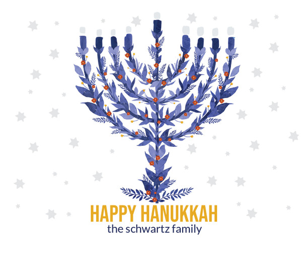 Happy Hanukkah Candle - Personalized Happy Hanukkah Candle - Personalized