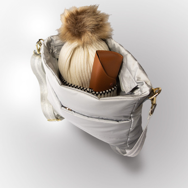 Silver Puffy Lenox Saddlebag