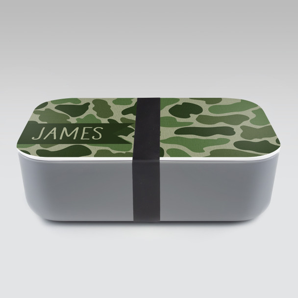 Textured Camo RPET Lunch Box - Personalized