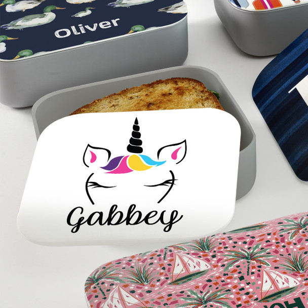 Kelly Unicorn RPET Sandwich Box - Personalized