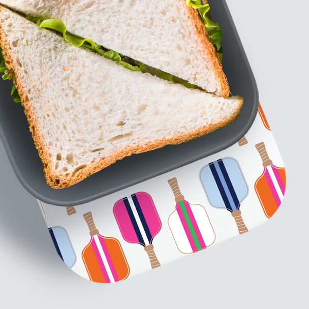 Pickleball Paddles RPET Sandwich Box - Personalized