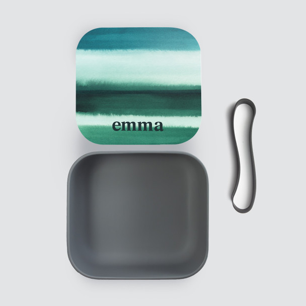 Seaside Stripes RPET Sandwich Box - Personalized