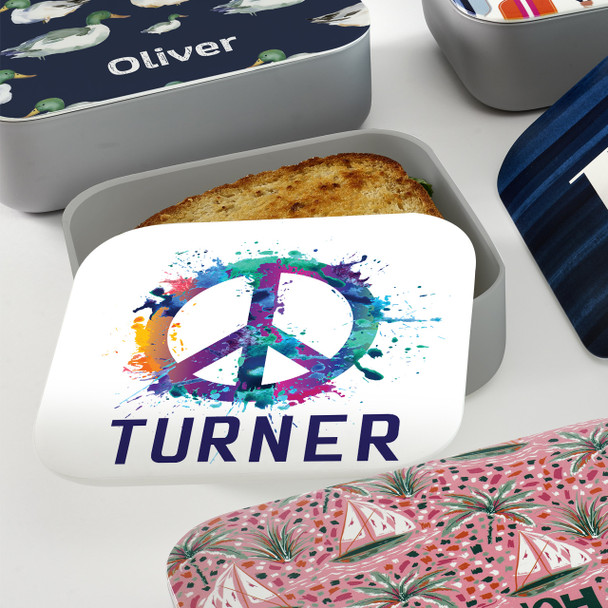 Peace RPET Sandwich Box - Personalized