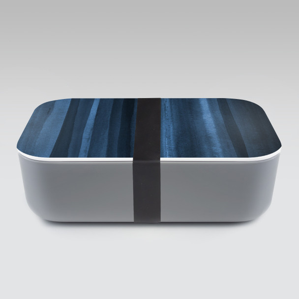 Navy WC Stripes Lunch Box