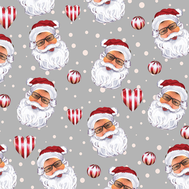 Vintage Santa Photo Personalized Gift Wrap