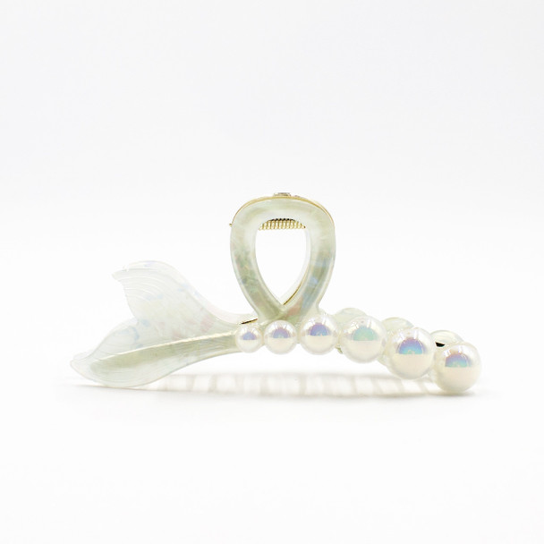 Mermaid Tail Beaded Claw Clip
