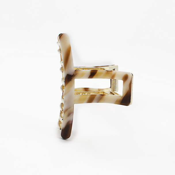 Sandstone Swirls Hollow Claw Clip