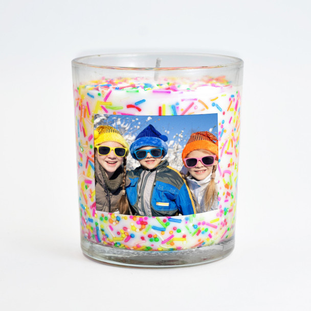 Photo Sprinkles Inclusion Candle - Personalized