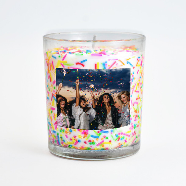 Photo Sprinkles Inclusion Candle - Personalized