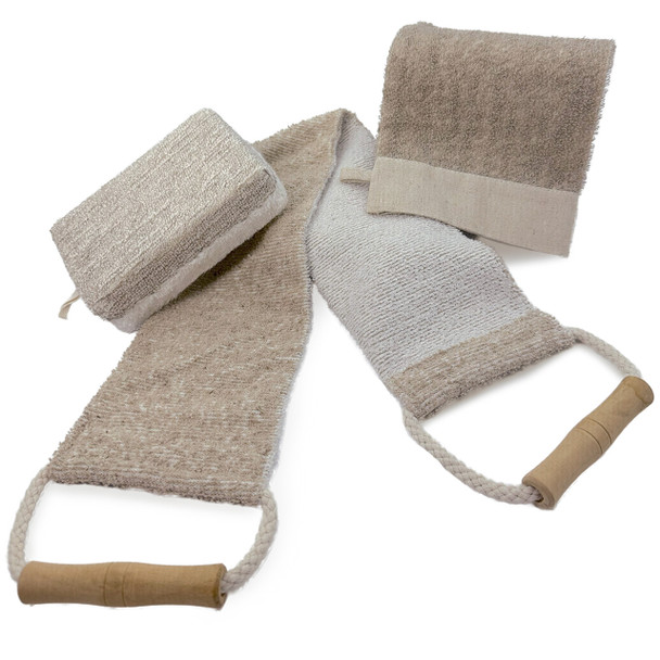 Natural Ramie & Bamboo Spa Set