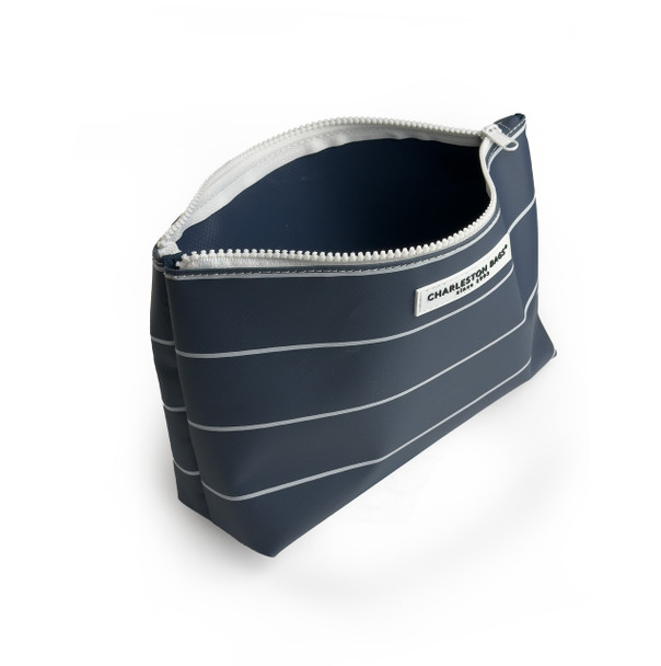 Zippy Pouch - Navy/White