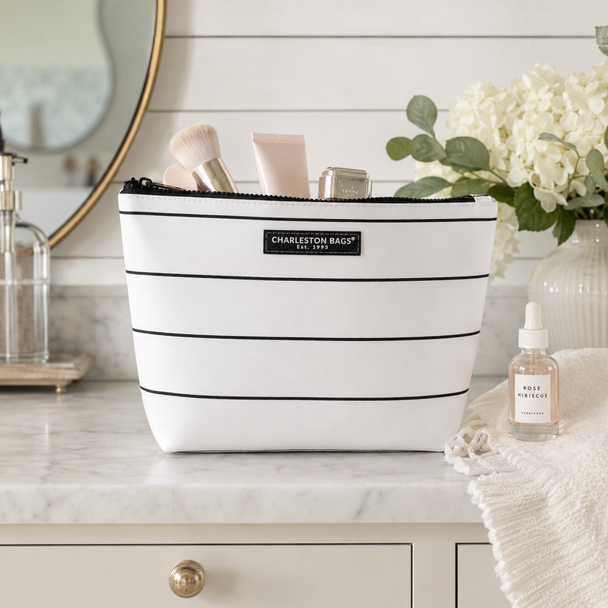 Zippy Pouch - White/Black