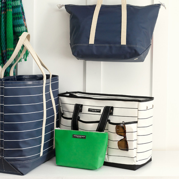 Dolly Hauler Pocket Tote - White/Black