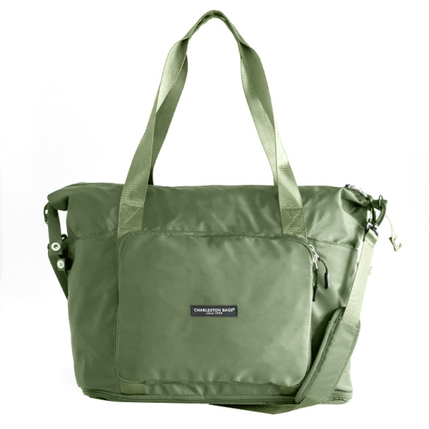 Overachiever Packable Zip Tote - Olive