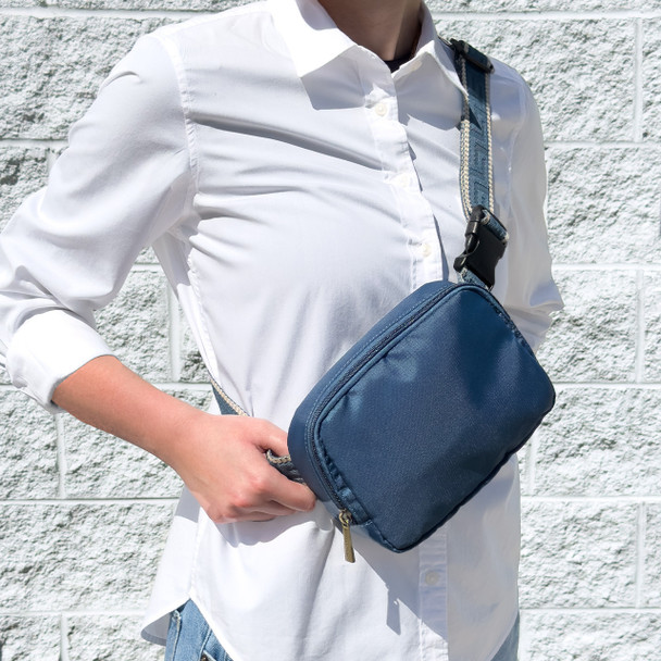 Birdie Belt Sling Bag - Ocean Blue