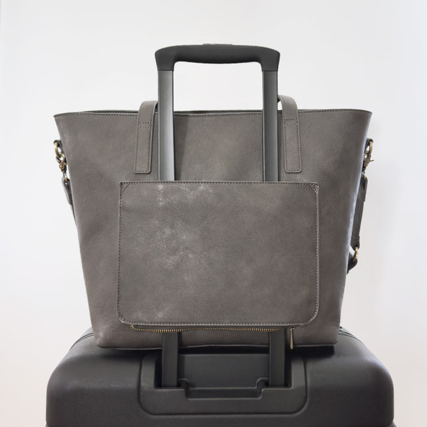 Olivia Organized Tote - Dark Gray