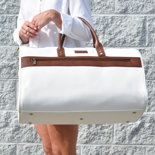Commuter 2-in-1 Garment Duffle Bag- White