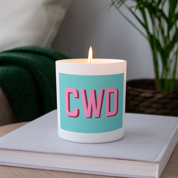 Shadow Initials Candle - Personalized Shadow Initials Candle - Personalized