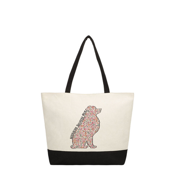 Australian Shepherd Color Block Tote