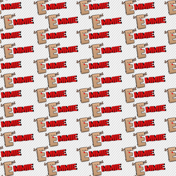 Reindeer Letters Personalized Gift Wrap