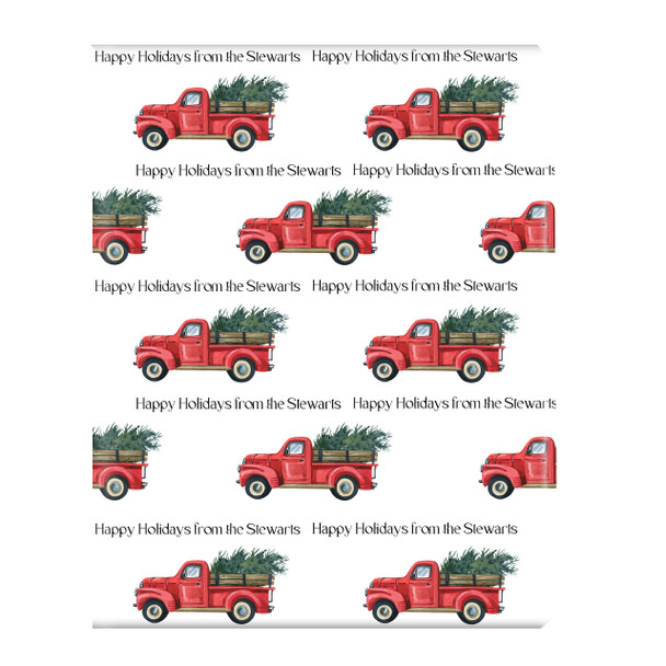 Christmas Tree Delivery Personalized Gift Wrap