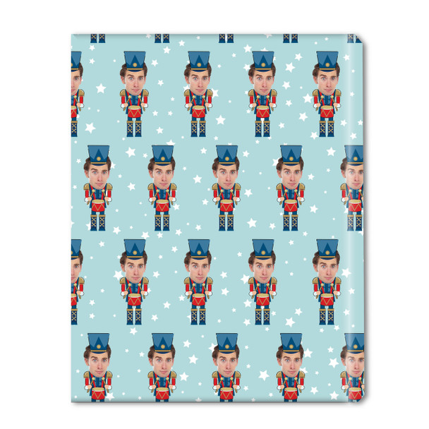 Nutcracker Drummer Photo Personalized Gift Wrap