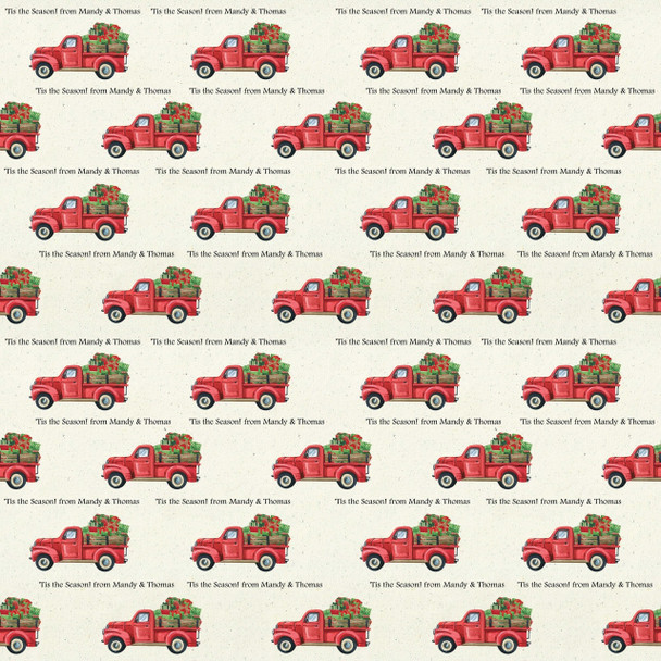 Holiday Hauler Personalized Gift Wrap