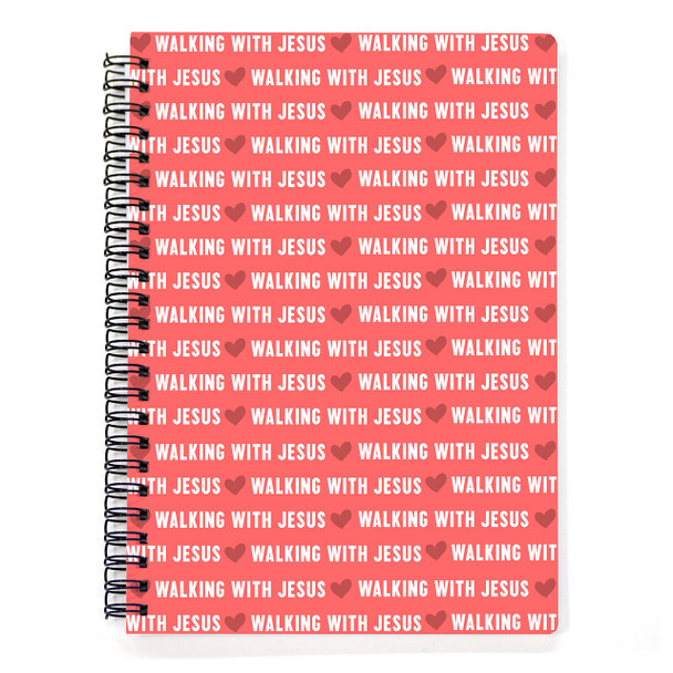Walking With Jesus Spiral Notebook