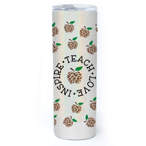 Teach Leopard Shimmer Tumbler 20 oz.