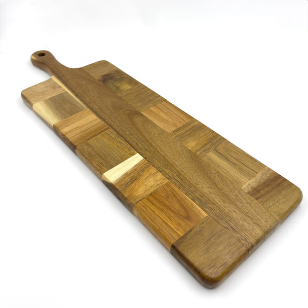 Acacia Mosaic Paddle Board - Engraved Latolines