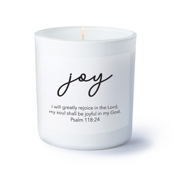 Joy Scripture Candle - Personalized