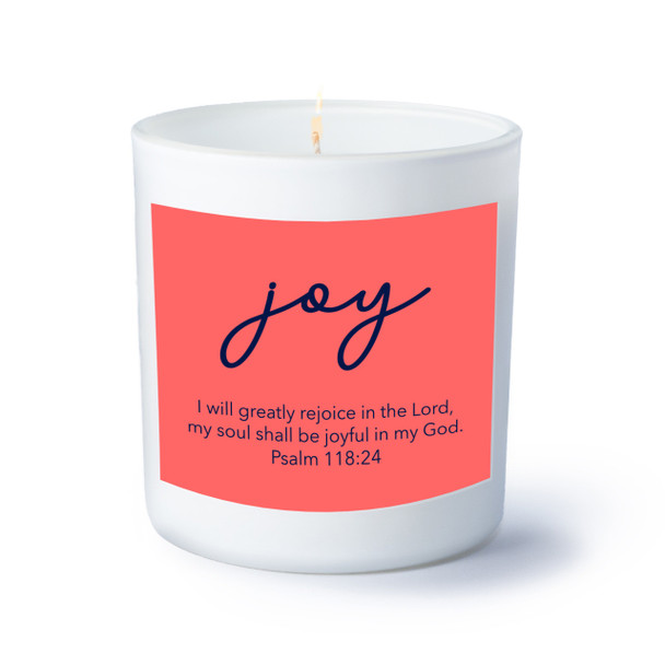 Joy Scripture Candle - Personalized