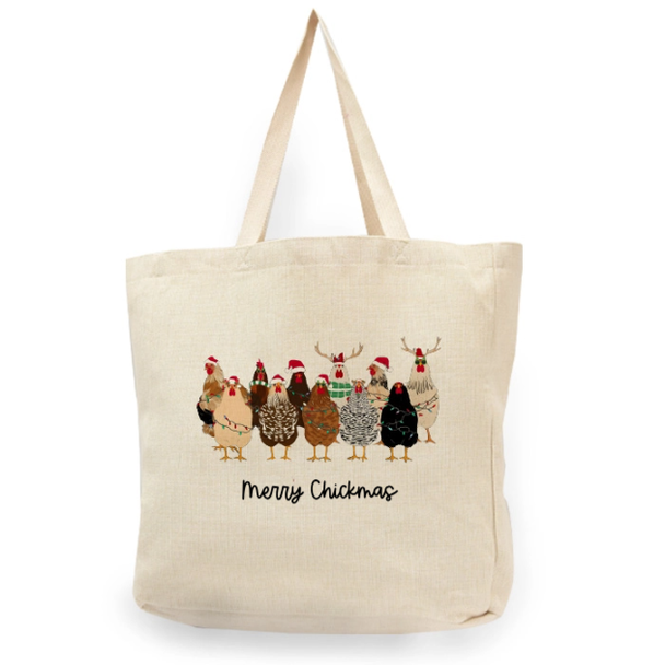 Merry Chicks Shopper Tote