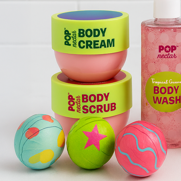 Pop Nectar Body Scrub & Cream Duo 
