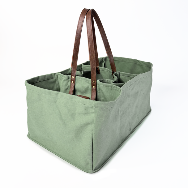 Sage XL Canvas Market Tote - NEW