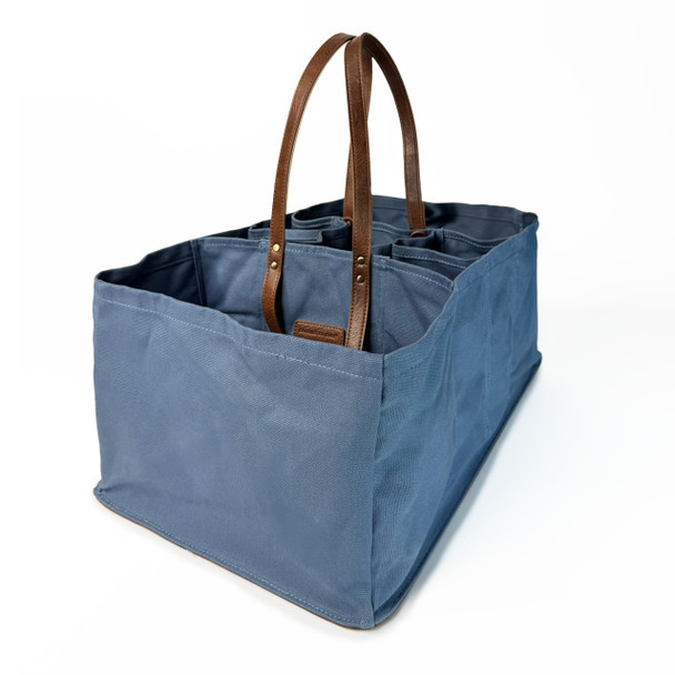 Steel Blue XL Canvas Market Tote 