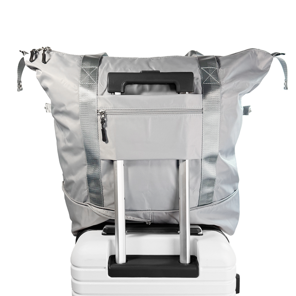 Overachiever Packable Zip Tote - Pewter