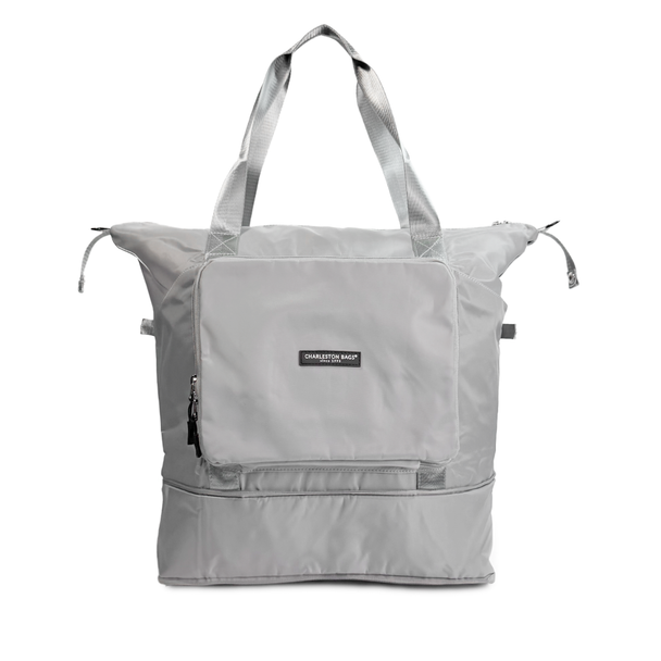 Overachiever Packable Zip Tote - Pewter