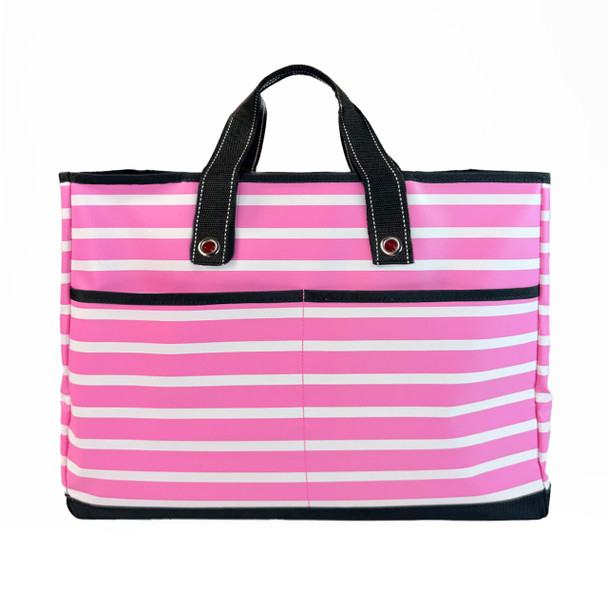 Dolly Hauler Pocket Tote - Hot Pink/White