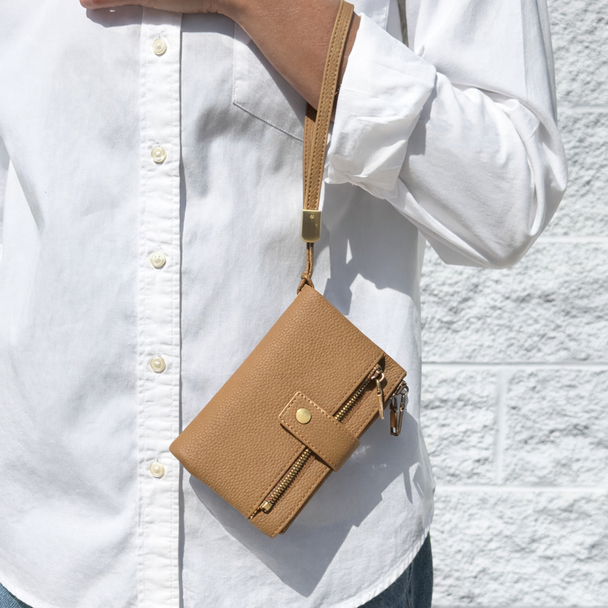 Sedona Wristlet Wallet - Tan