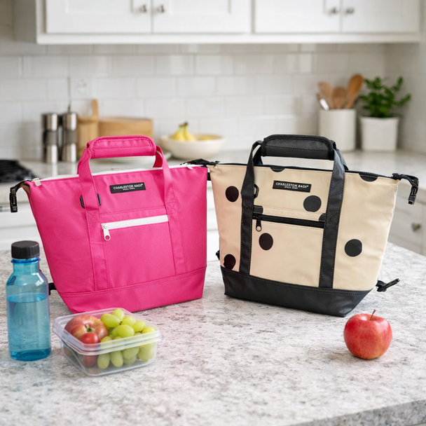 Poppy Cooler Tote - Hot Pink