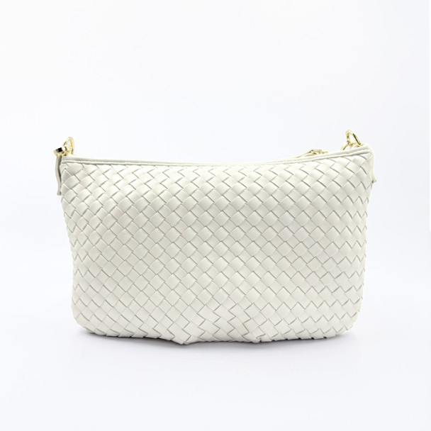 Laurel Woven Crossbody - Bone