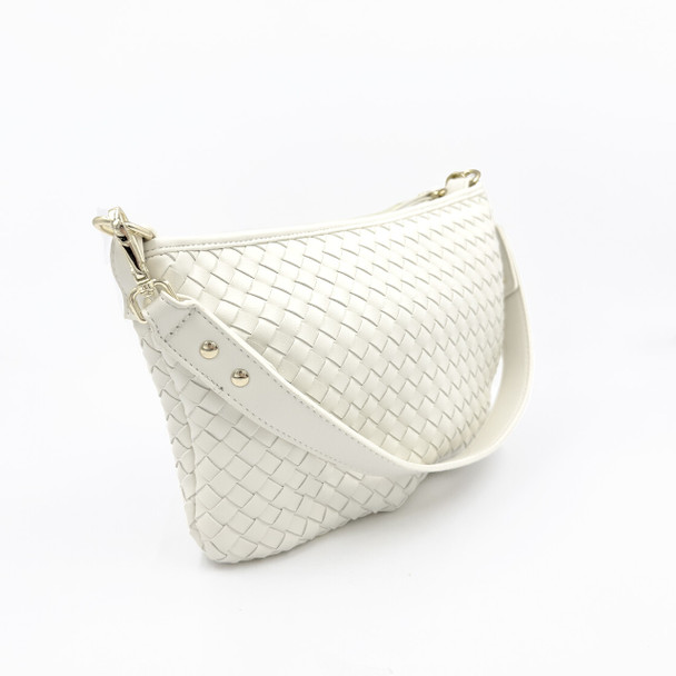 Laurel Woven Crossbody - Bone