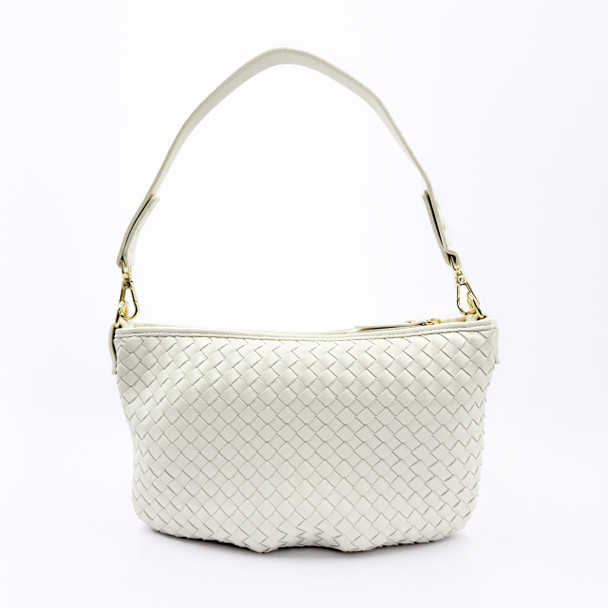 Laurel Woven Crossbody - Bone